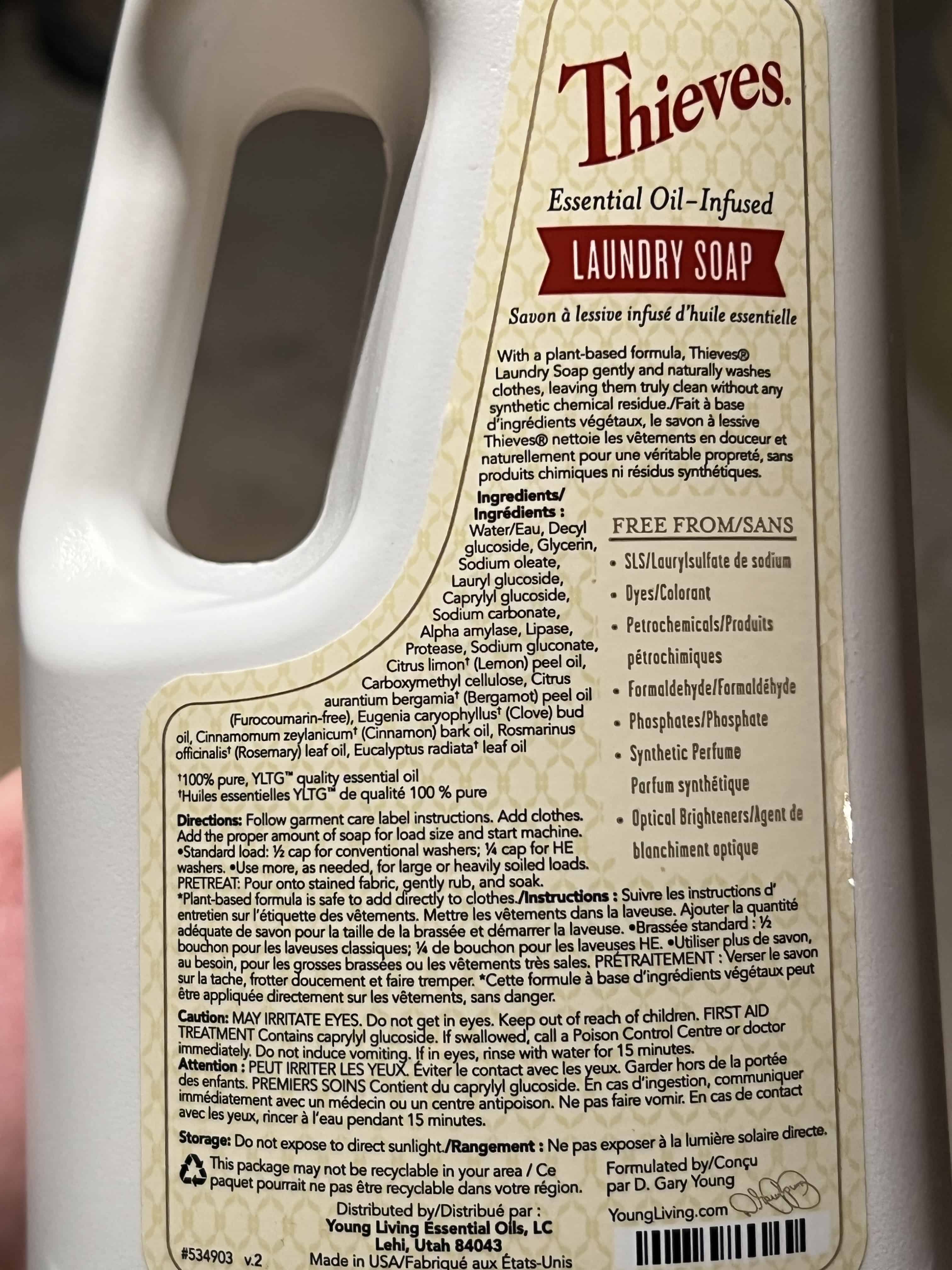 Thieves Laundry Soap Review