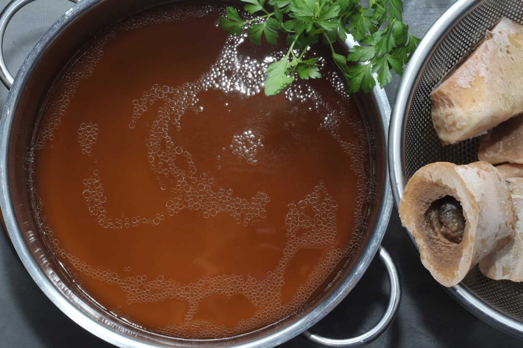 finished bone broth