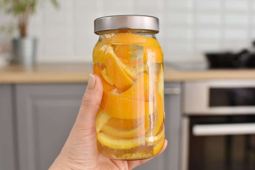 DIY Orange Vinegar Cleaner