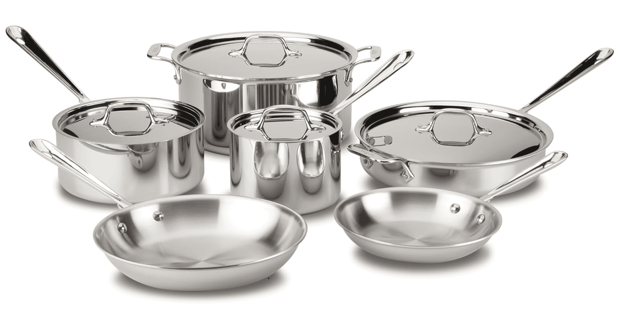 All Clad Stainless Steel Cookware Set