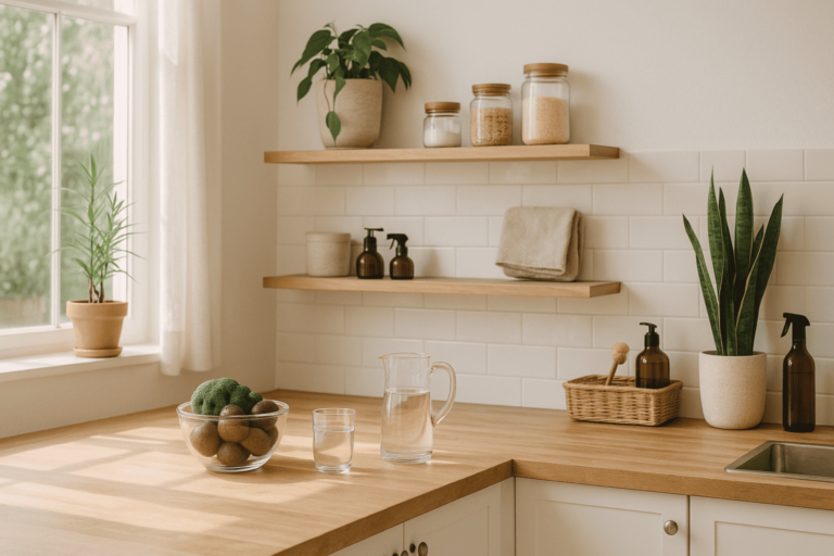 Clean, bright kitchen